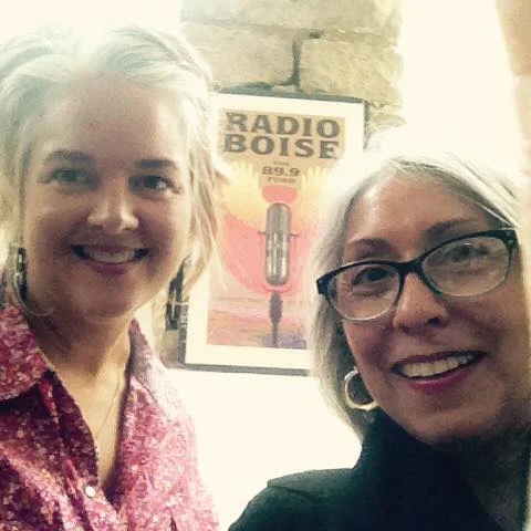 Donna and I at Radio Boise, September 2015, photo courtesy Donna Vasquez