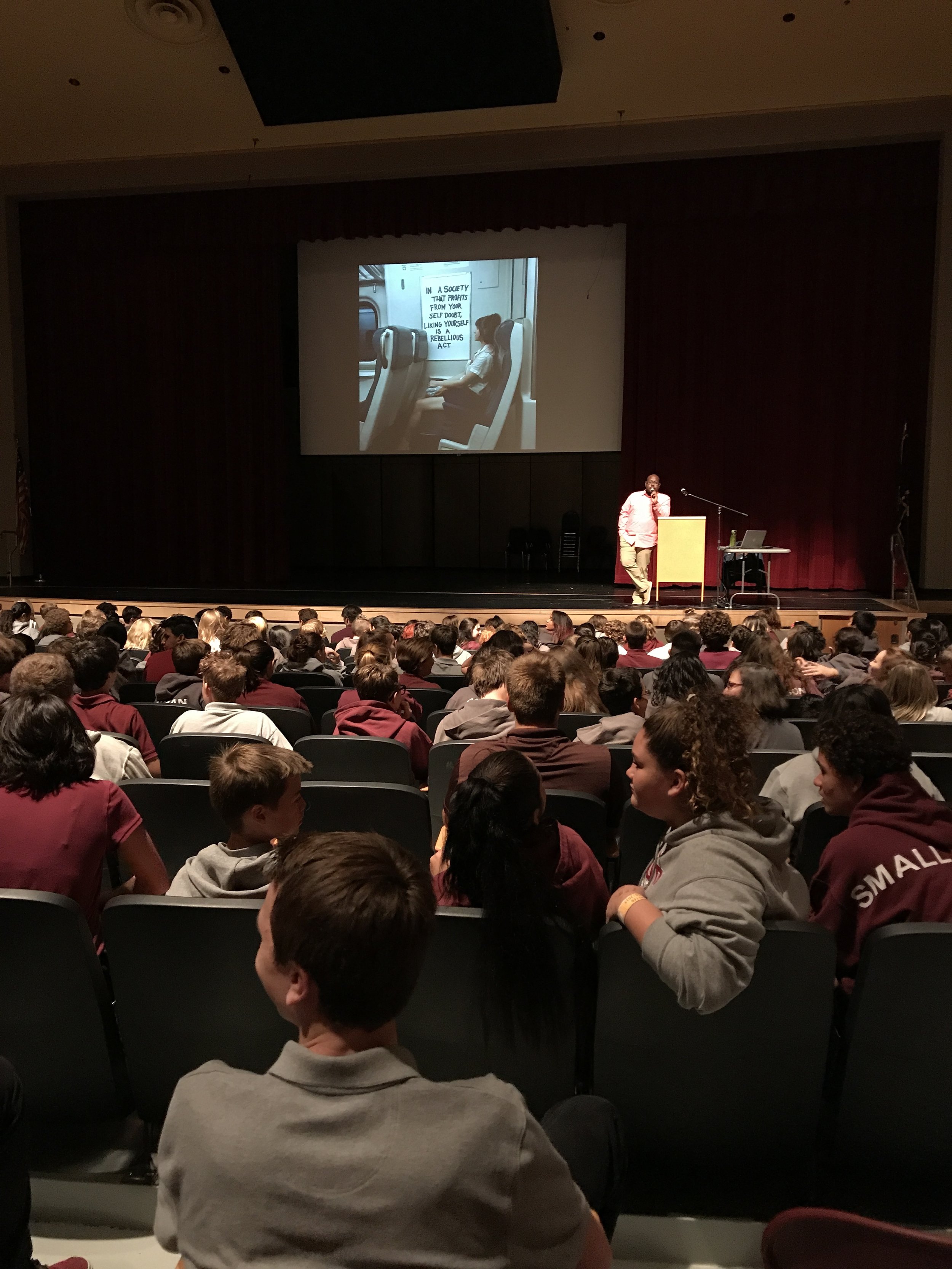 All school assembly, South Junior High