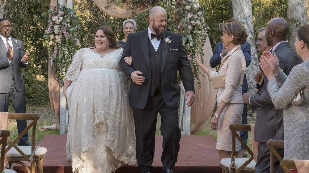 Kate and Toby's wedding, season 2 finale from earlier this week on This Is Us. Photo courtesy variety.com