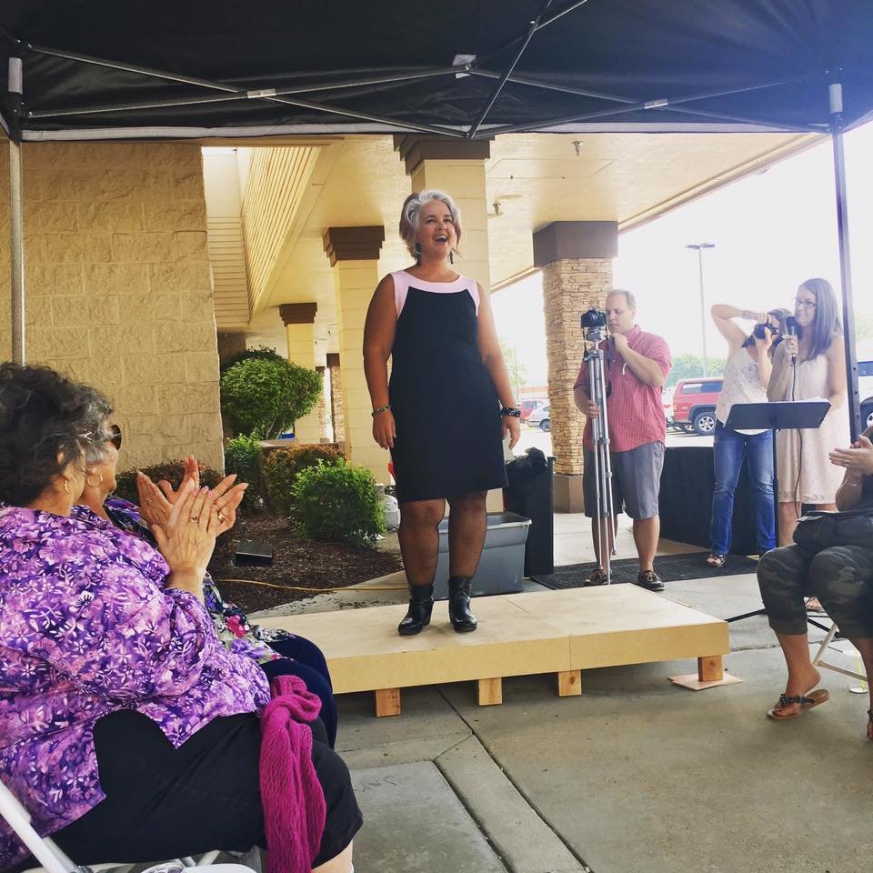  Fashion show modeling and public speech for Curvy Girl Kate’s plus-sized consignment shop one year anniversary, 2017 