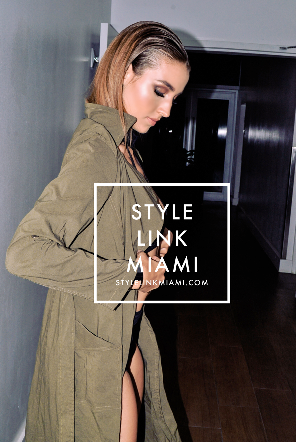 by illy Perez // Style Link Miami - Olive Duster Trench
