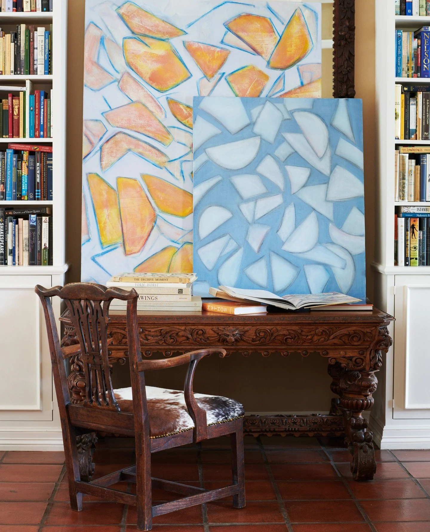 Considering how to place shapes and pieces of color to create the sense of movement.
#dallasartist #dallasart #linework #artistinspiration #inspiredbynature #color #contemporaryart #abstractart #abstractartist #artcollector