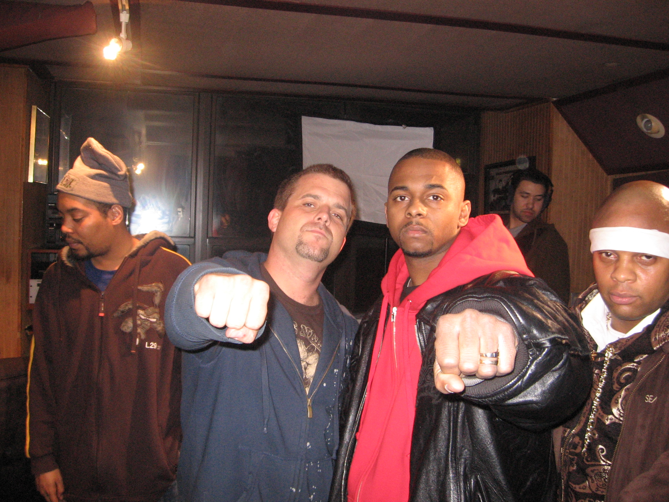  Director Frank Meyer, Hell Razah and Shabazz the Disciple behind the scenes 2008 