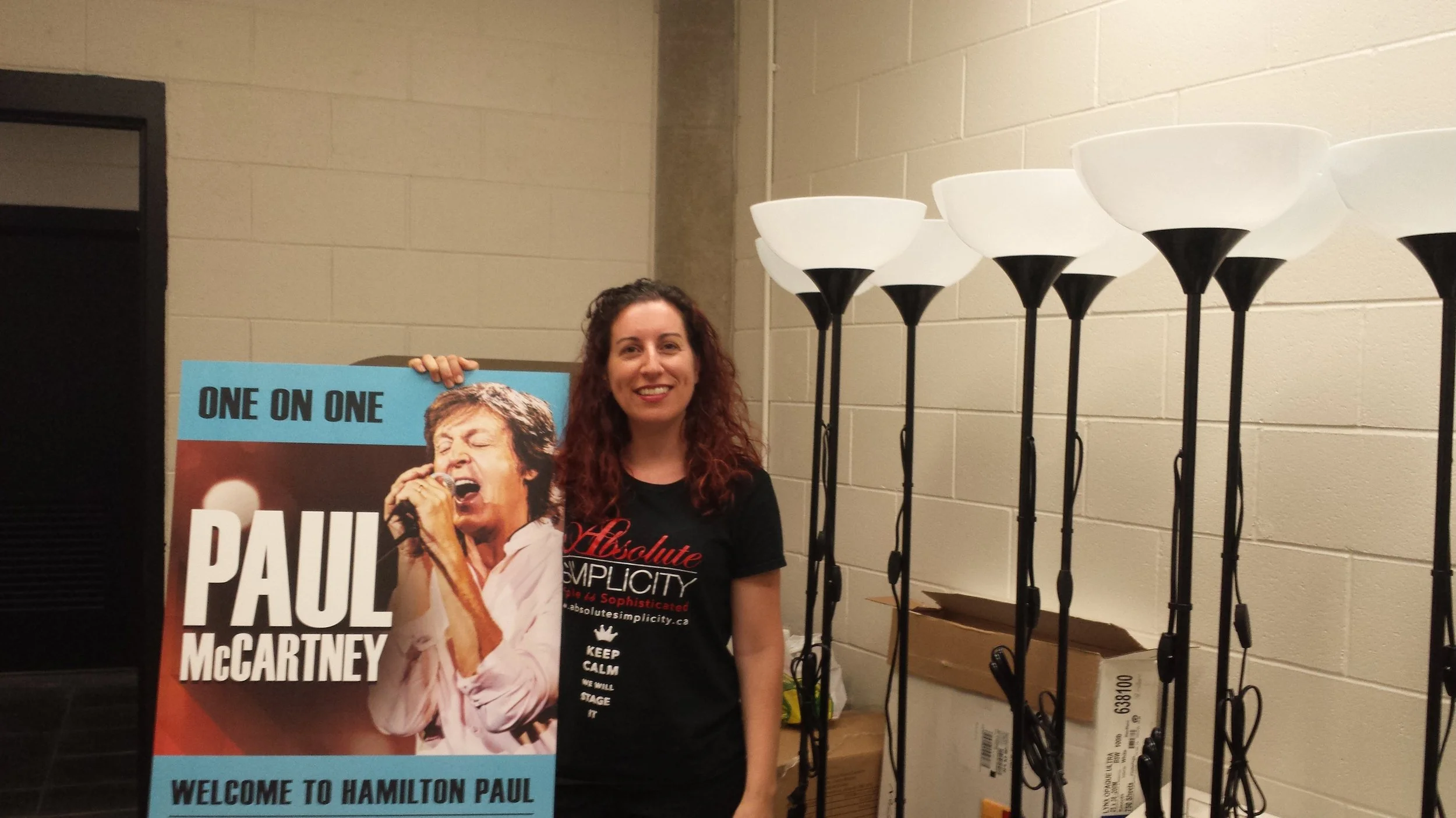 Staged rooms for Paul McCartney at the First Ontario Center!