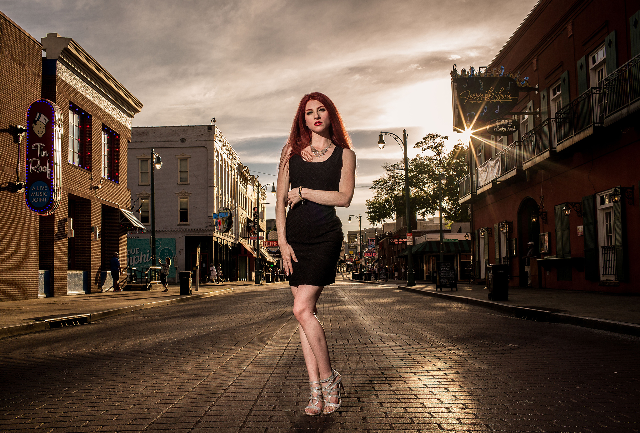Beale Street - I recently photographed this portrait at the famous Beale Street of Memphis. There are some amazing spots in and around this street that photographers can use! 