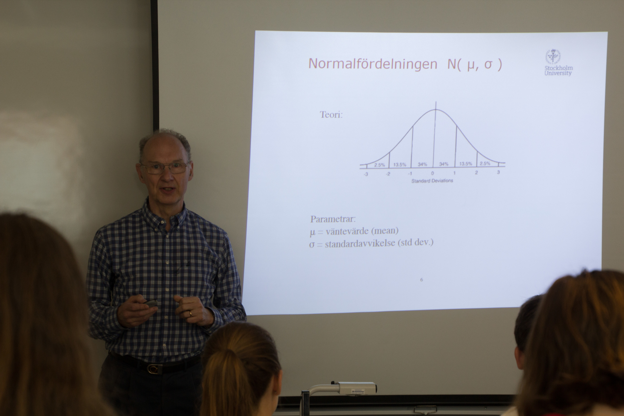  Rolf Sundberg berättar om normalfördelade data.&nbsp; 