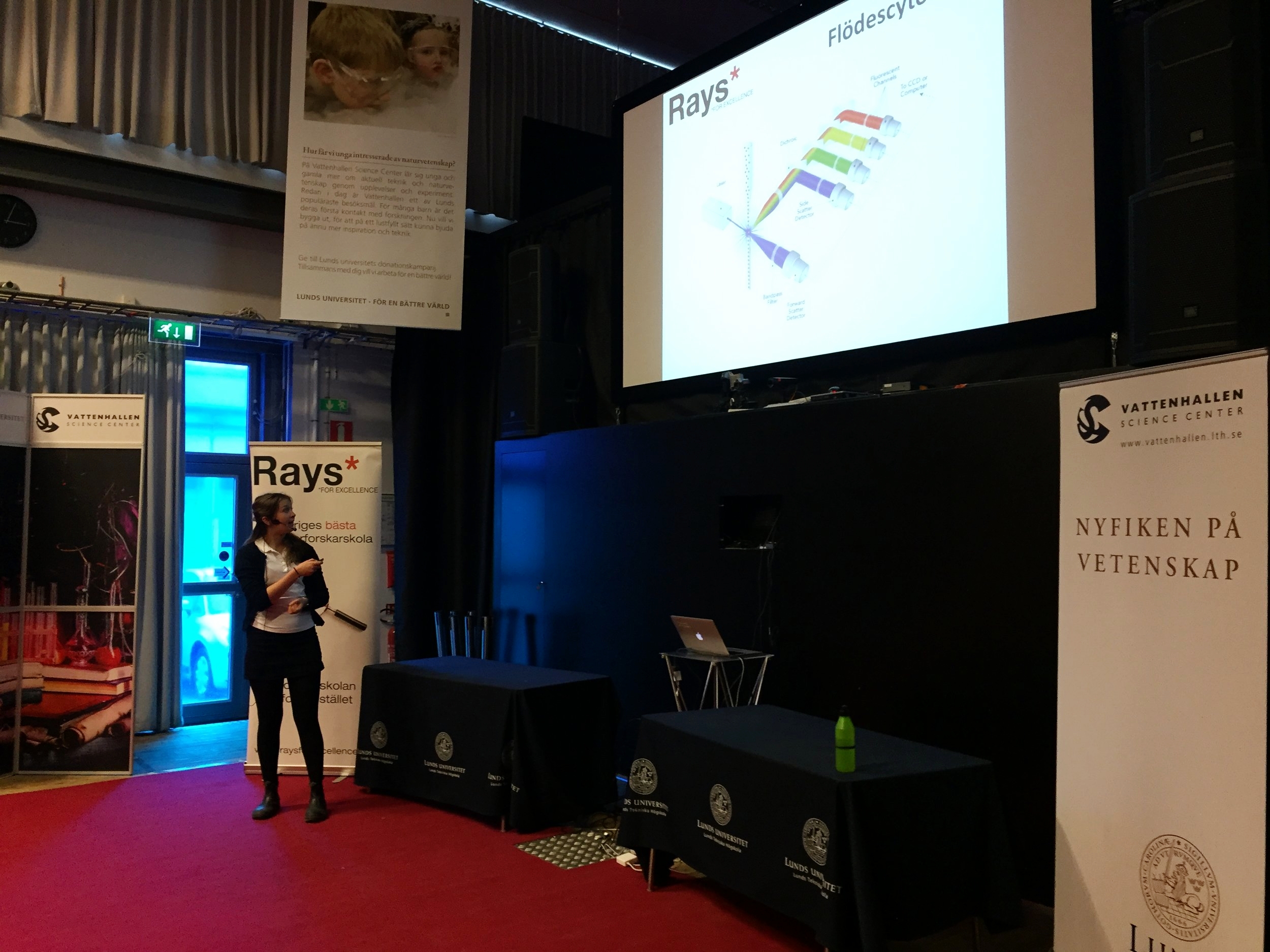 Klara Kiselman presenterar metoden flödescytometri