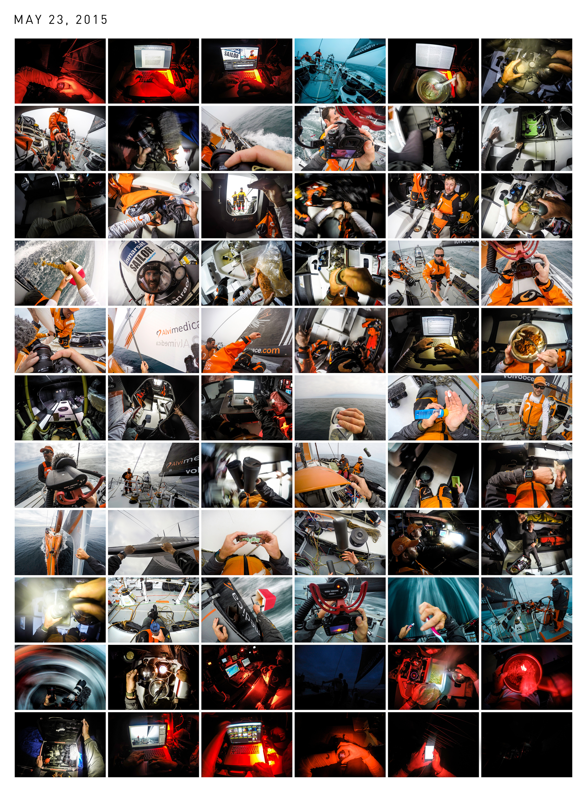  A Day in the Life of Amory Ross: May 23, 2015 (read like a book, starting top-left)