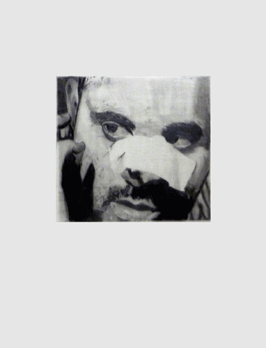 Protest 2012 graphite on mylar 56.0 x 42.0 cm
