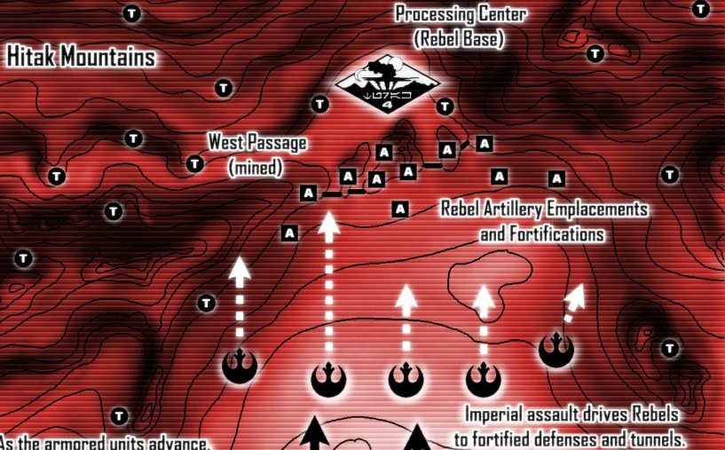 Battle of Turak IV Tactical Map excerpt