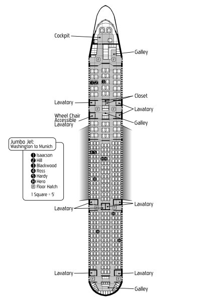 Flight 23 map/diagram