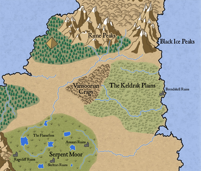 Realms Works - Isle of Kandril map