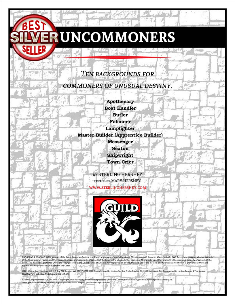  D&amp;D - DMs Guild - Uncommoners