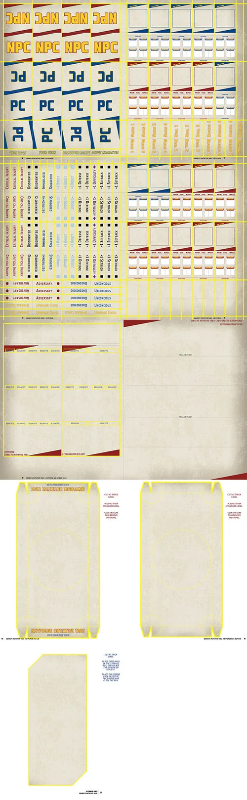 Genesys Initiative Tabs Updated with KeyForge — STERLING HERSHEY