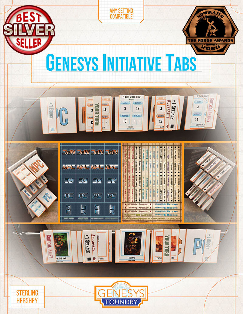 Genesys Initiative Tabs - Genesys RPG
