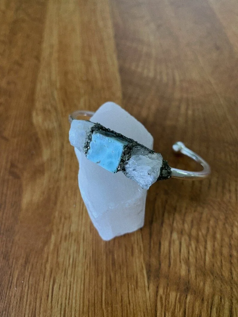 Larimar Moonstone Bracelet