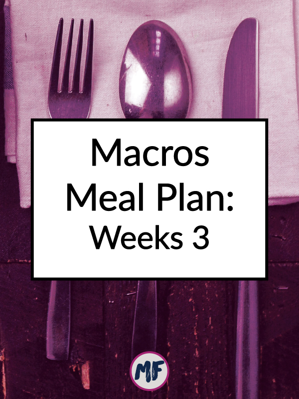 Macros Meal Plan Recap - Week 3: A look at what I'm eating and my progress update on my 3 month macro plan from RP Strength