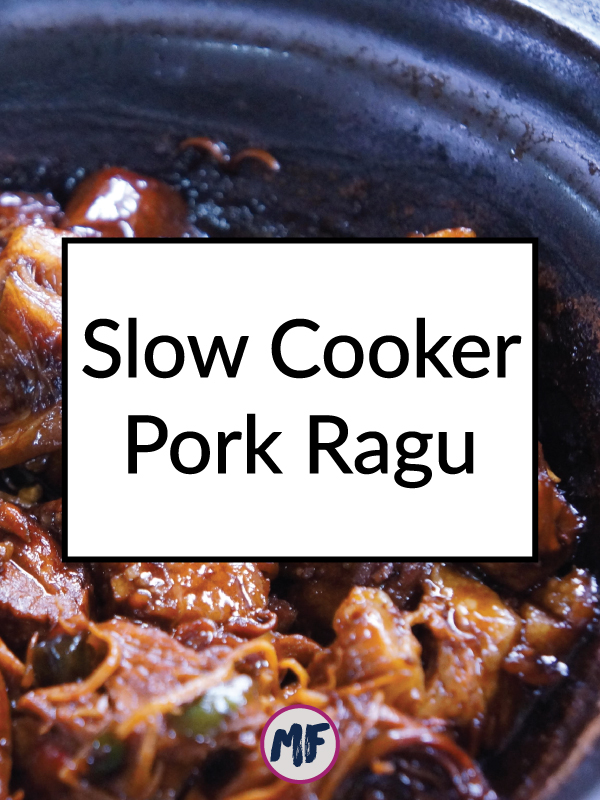 Slow Cooker Pork Ragu - Super easy and super tasty crockpot pork recipe for nights when you need something easy and hands-off for dinner. Click for the recipe! Paleo, gluten-free, dairy-free, and delicious!!