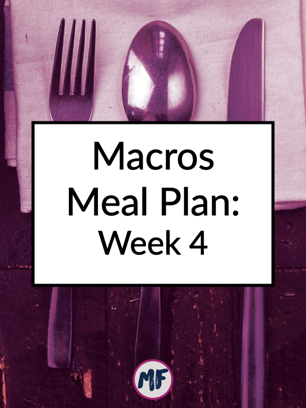 Macros Meal Plan Recap - Week 4 - A recap of my fourth week on an RP Strength macro meal plan.