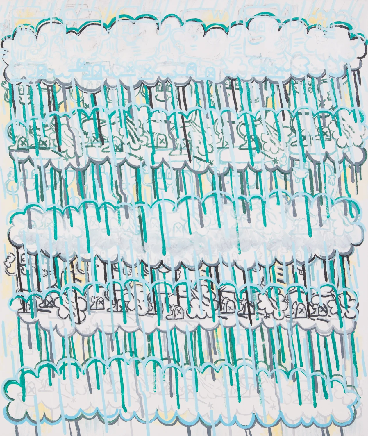  "Storm." 2015. Acrylic on Canvas. 42" x 36." 