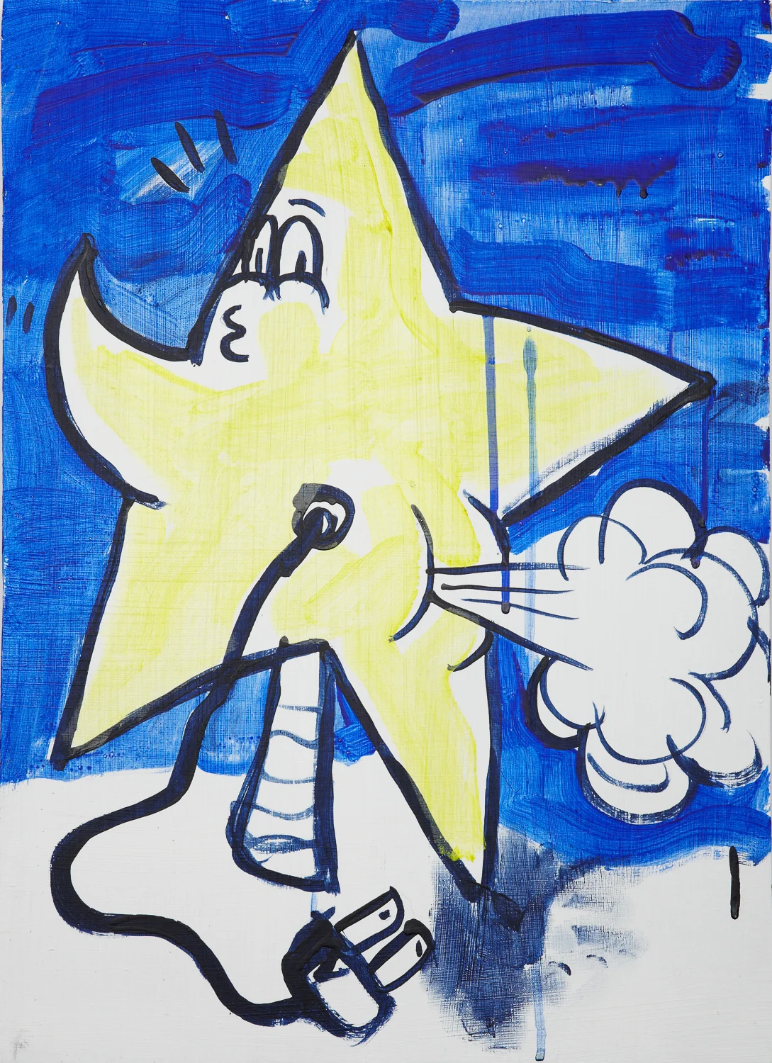  "Star Topper." 2012. Acrylic on Board. 16" x 12." 