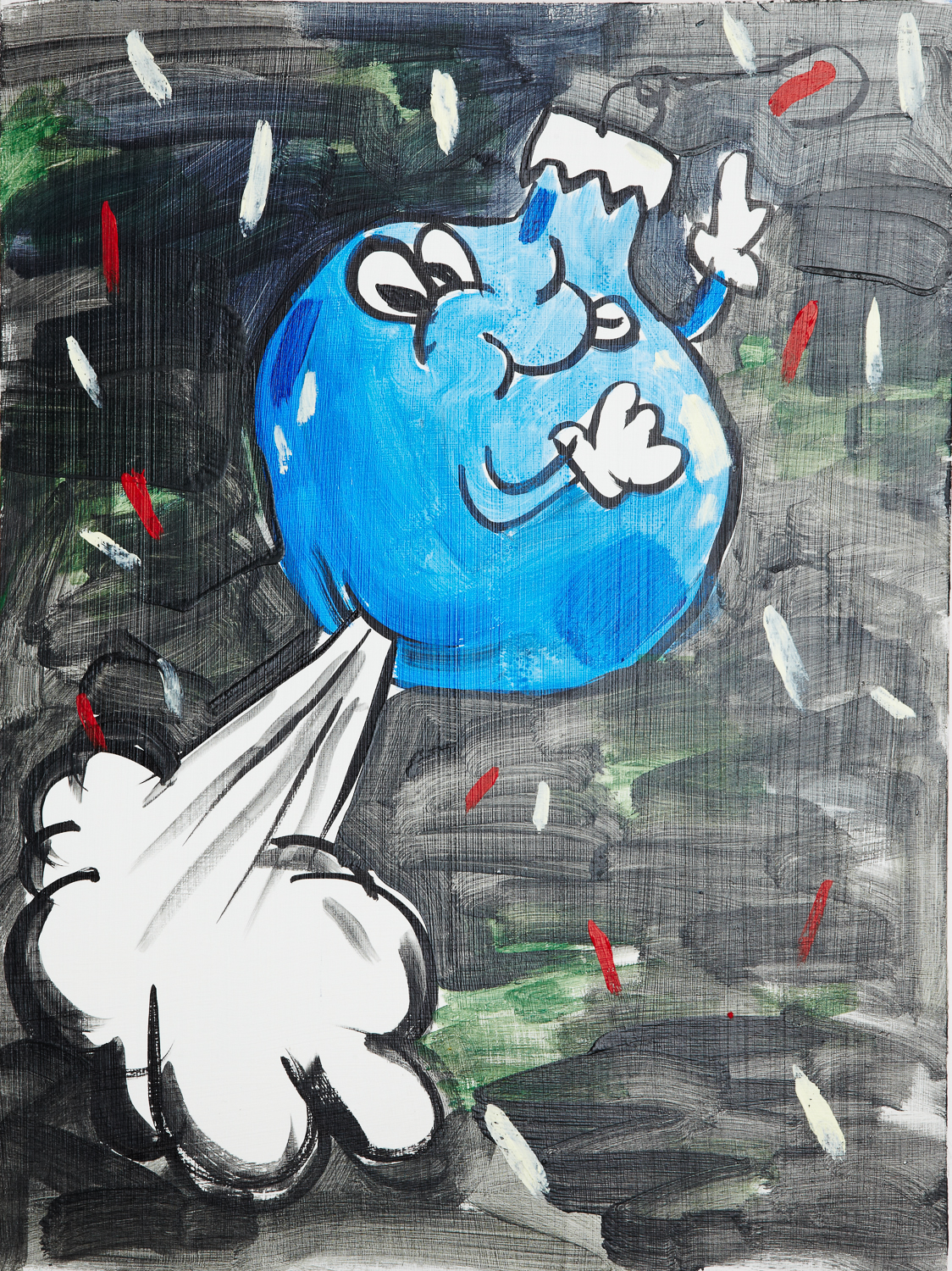  "Ornament!"&nbsp;2012. Acrylic on Board. 16" x 12." 