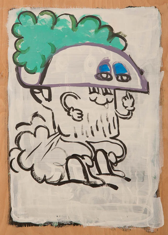  "Taco Pirate #3." Acrylic on Panel. 2016 