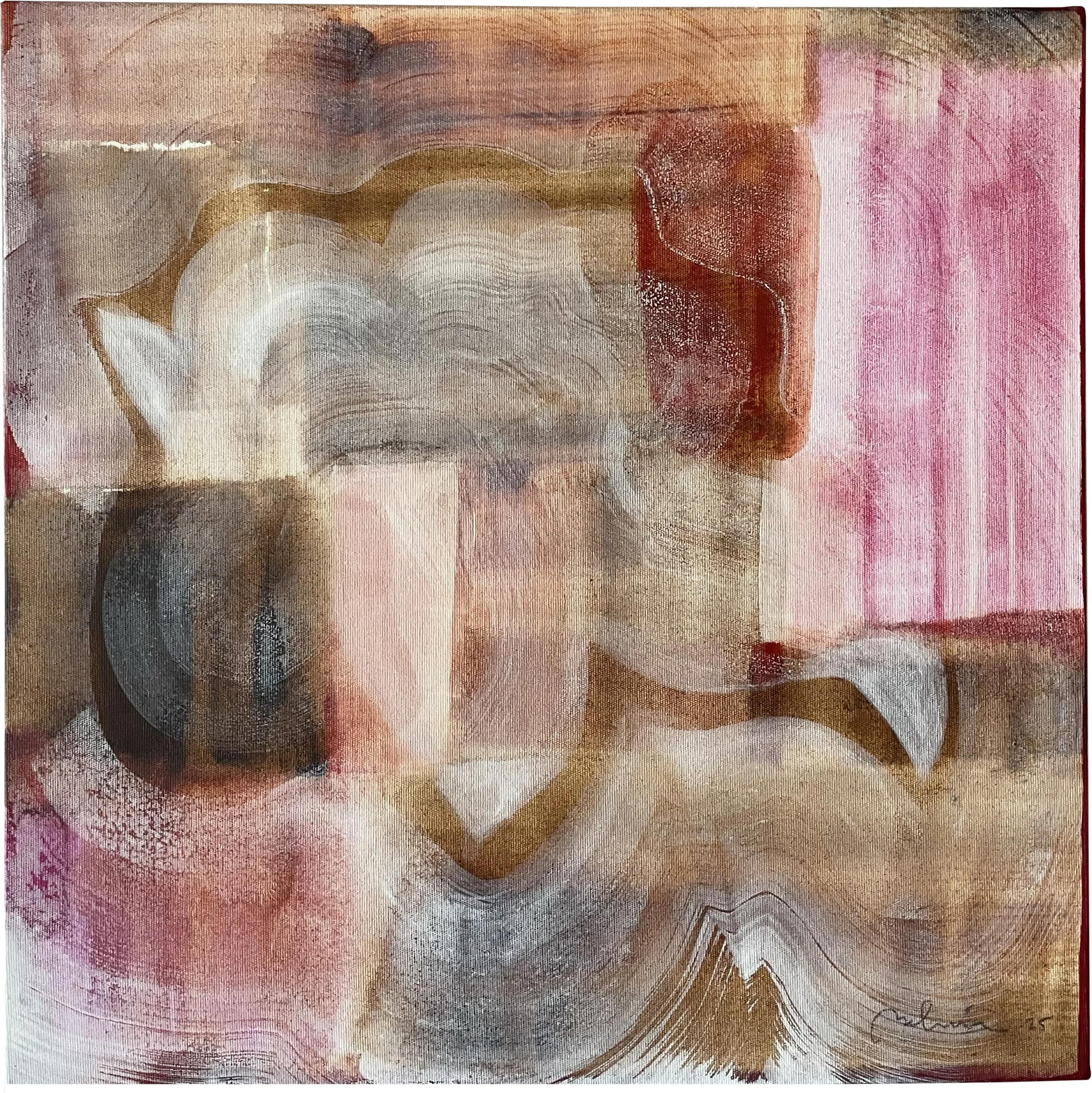 Hayal Meyal, 2025, Oil and gesso on Canvas, 50x50 cm