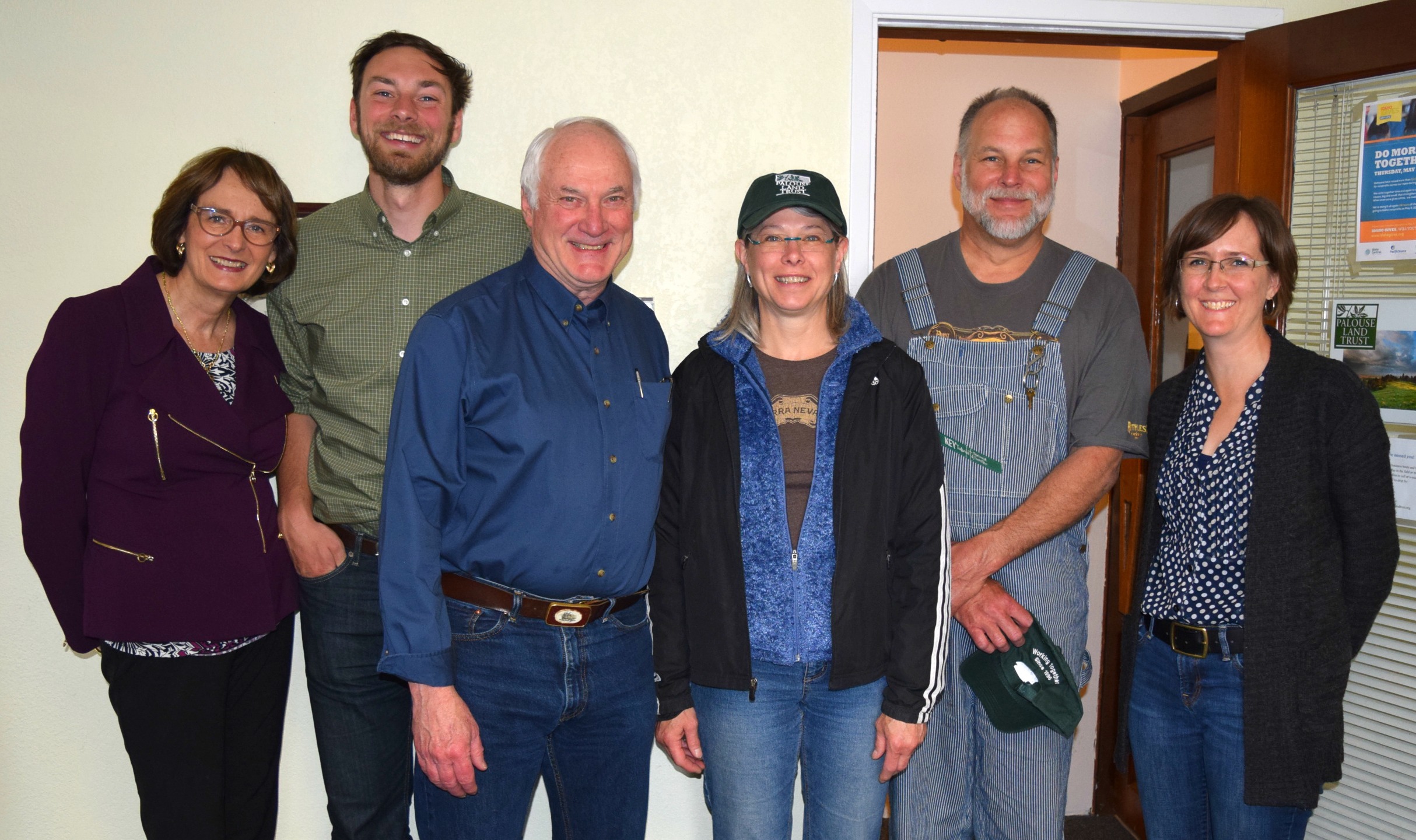 PLT staff and board members with Bill and Dianne French at the signing of their easement