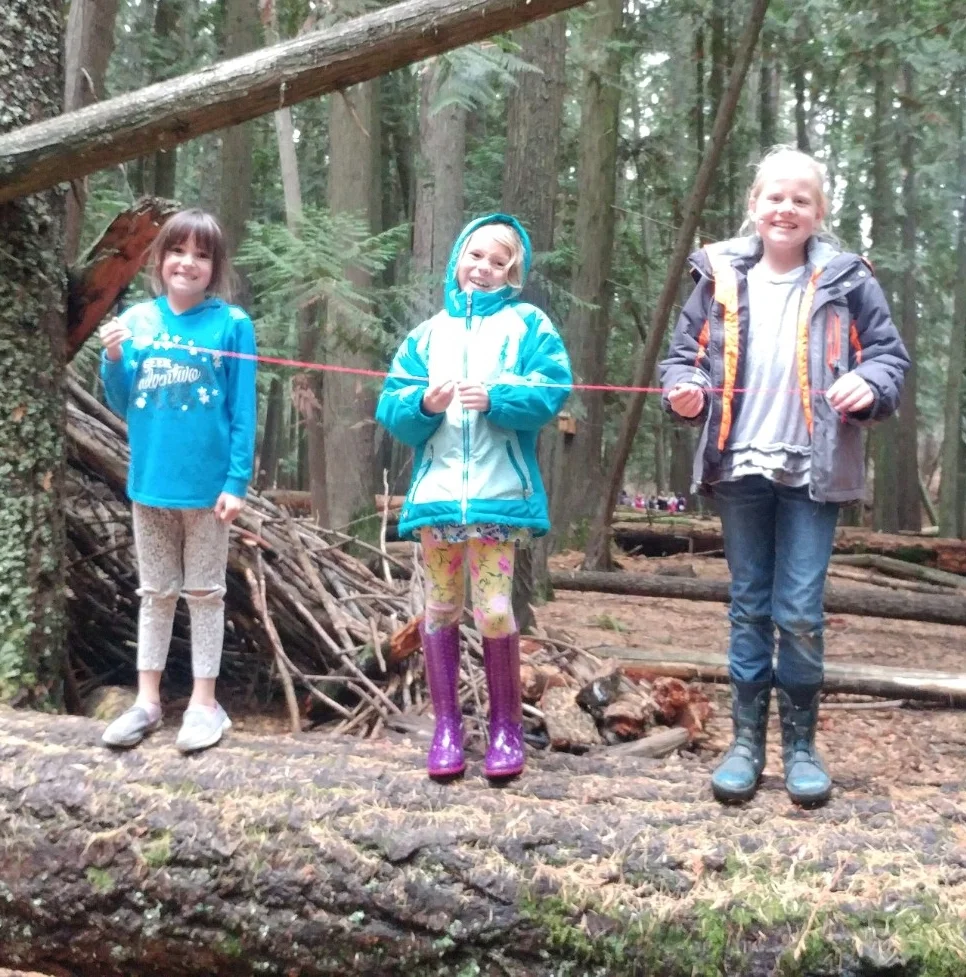 Kids+forest+learning = magic