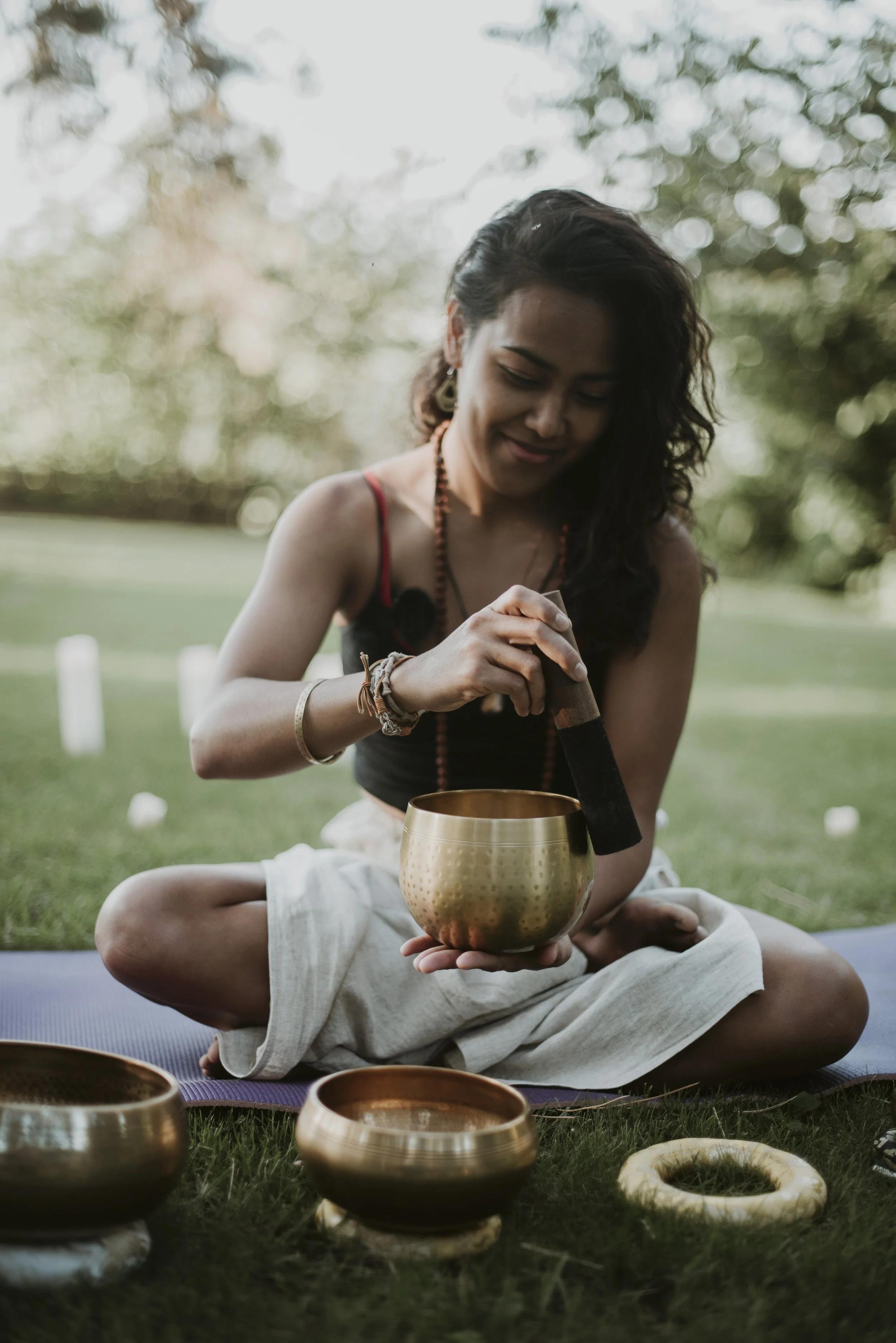Yoga and Sound Bath in the Cedars with Stephanie Frost