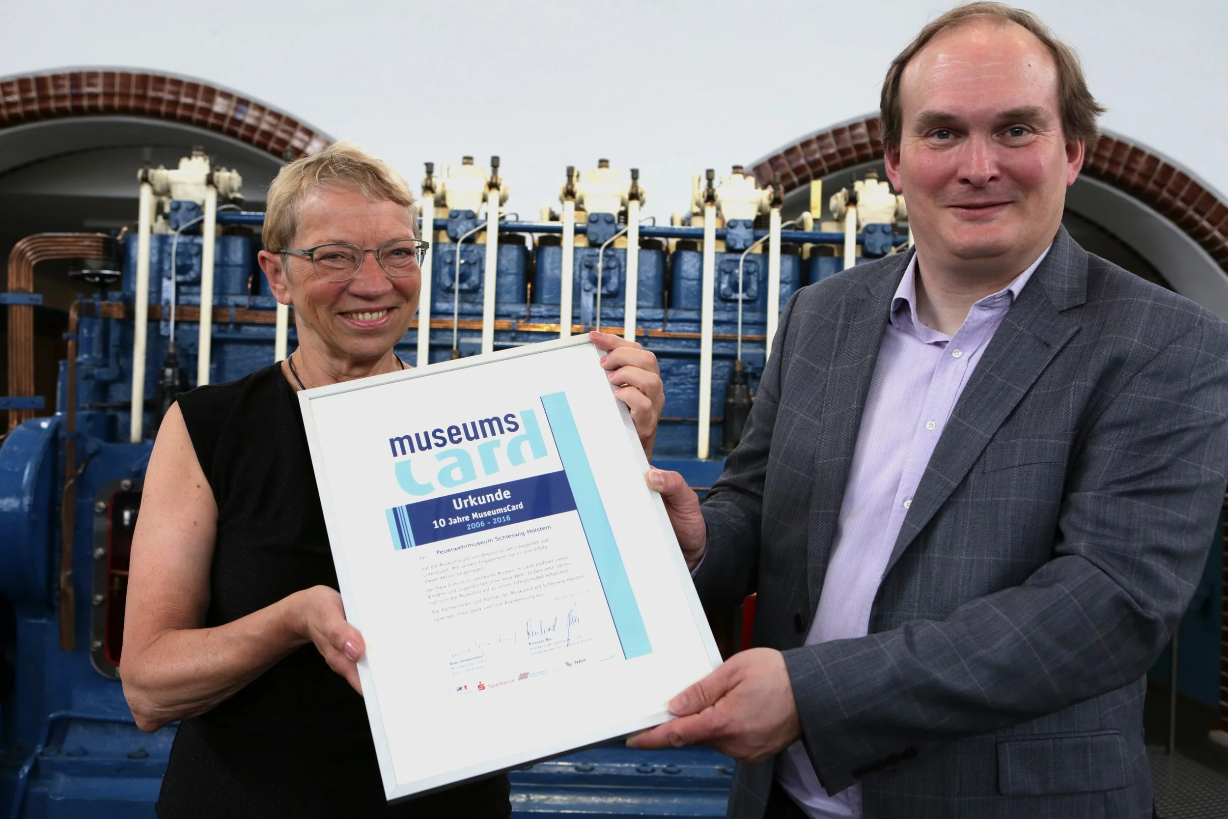 Feuerwehrmuseum erhält Urkunde