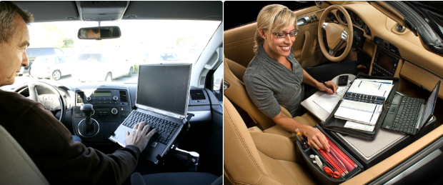 Using your car as a mobile office