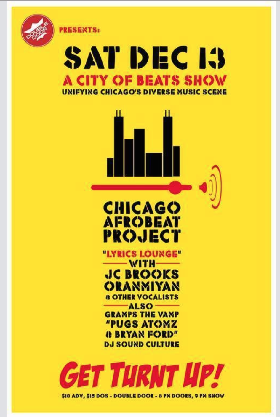 Bryan Ford Pugs Atomz Chicago Afrobeat Project