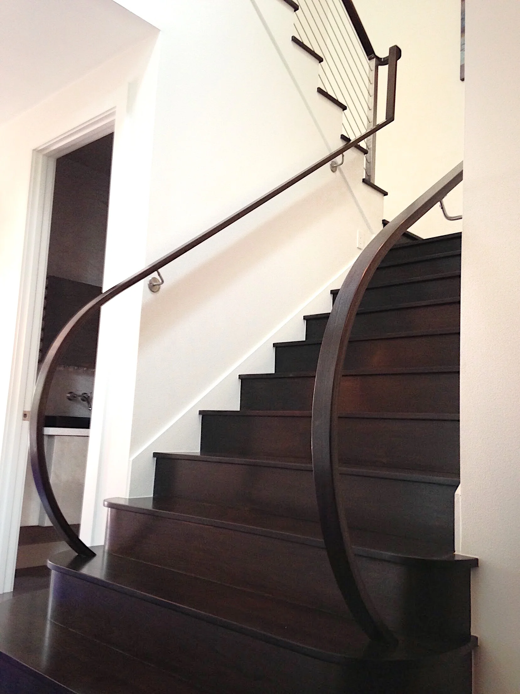 Ascending Railing Horizontal Railing — Houston Stair Company, Inc.