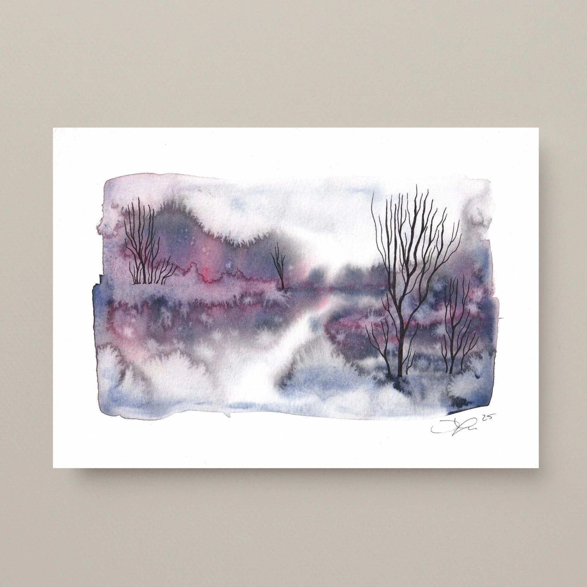 Landscape Study no.2 5x7"  Giclee Print