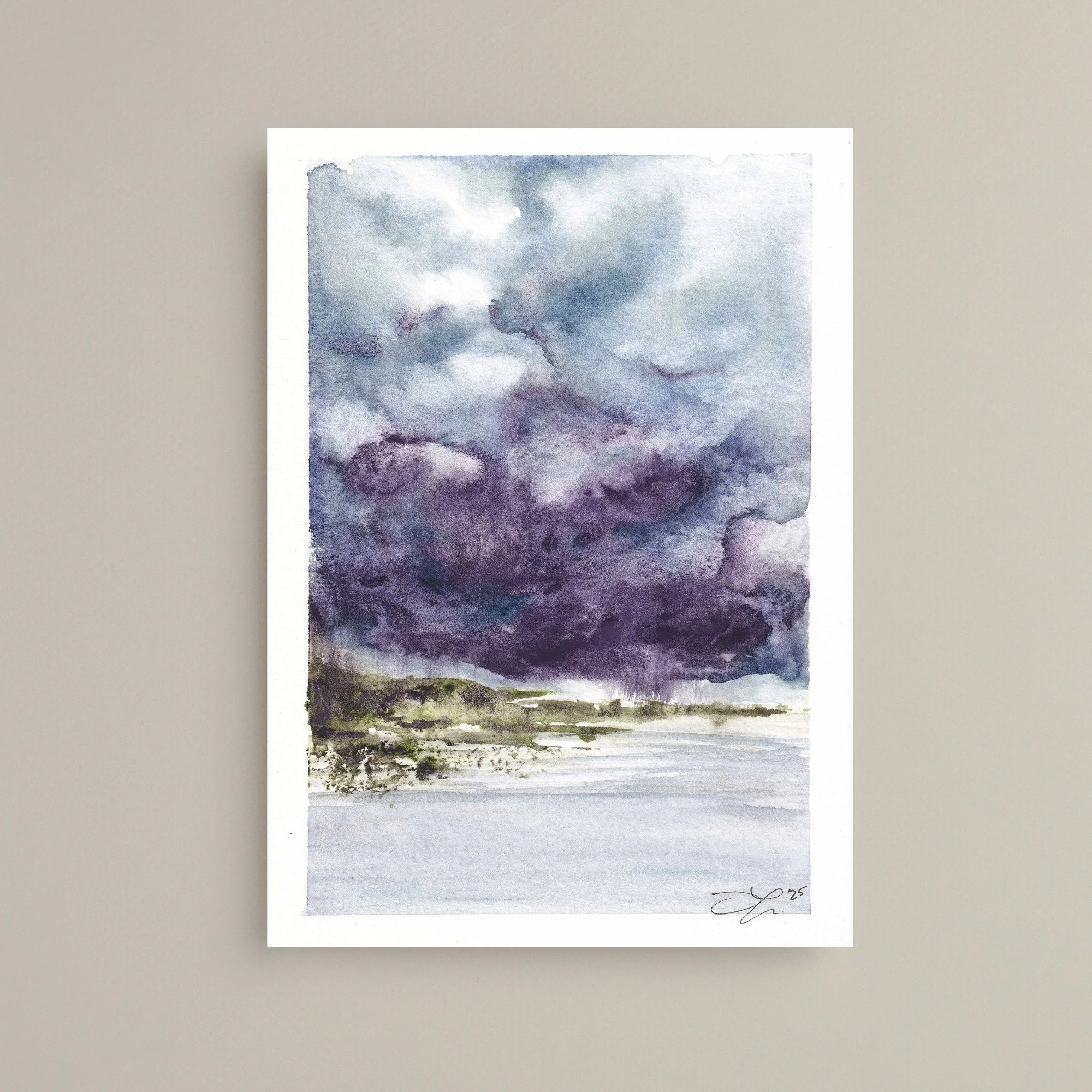 Landscape study no. 4 5x7"  giclee  print