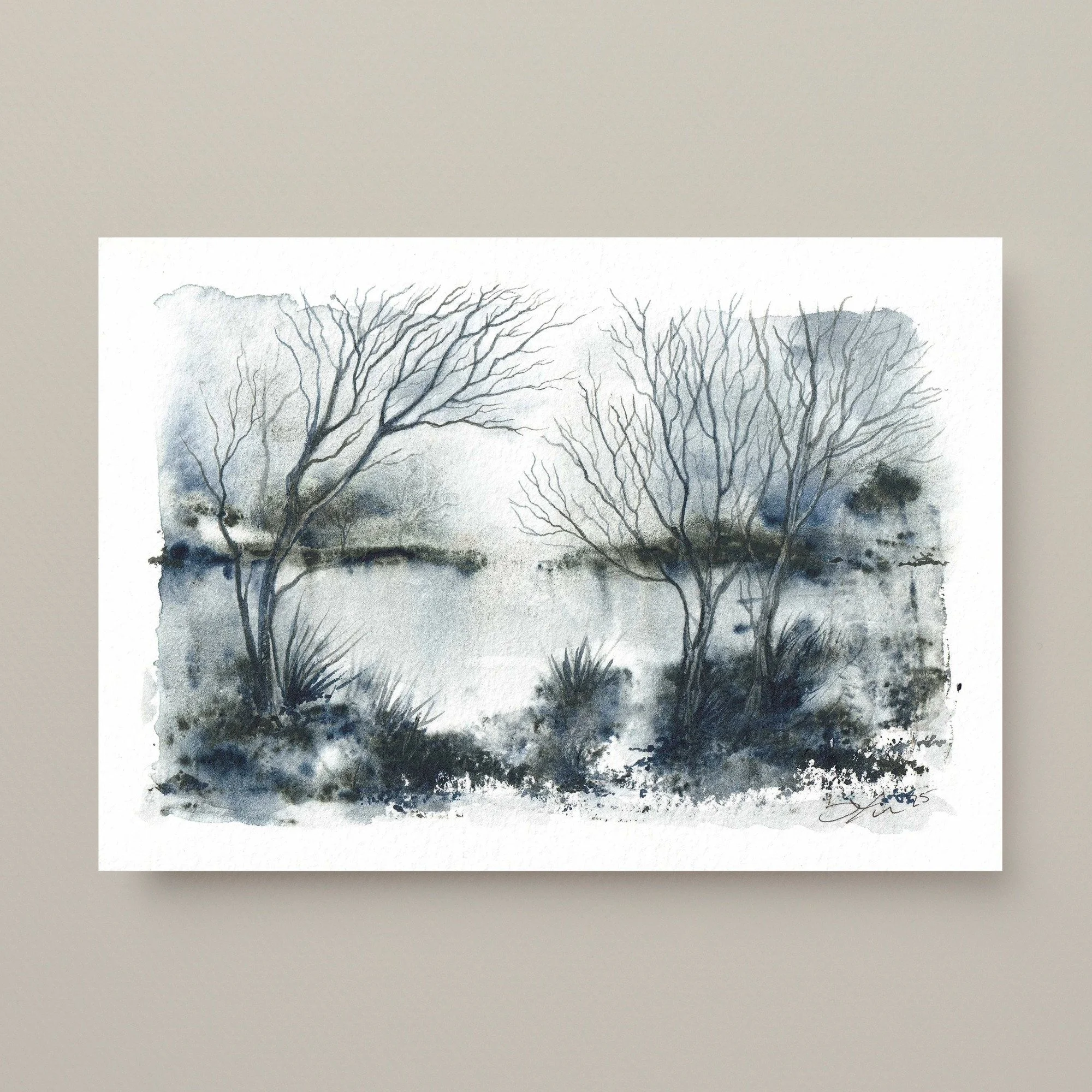 Landscape study no. 6 5x7"  giclee  print