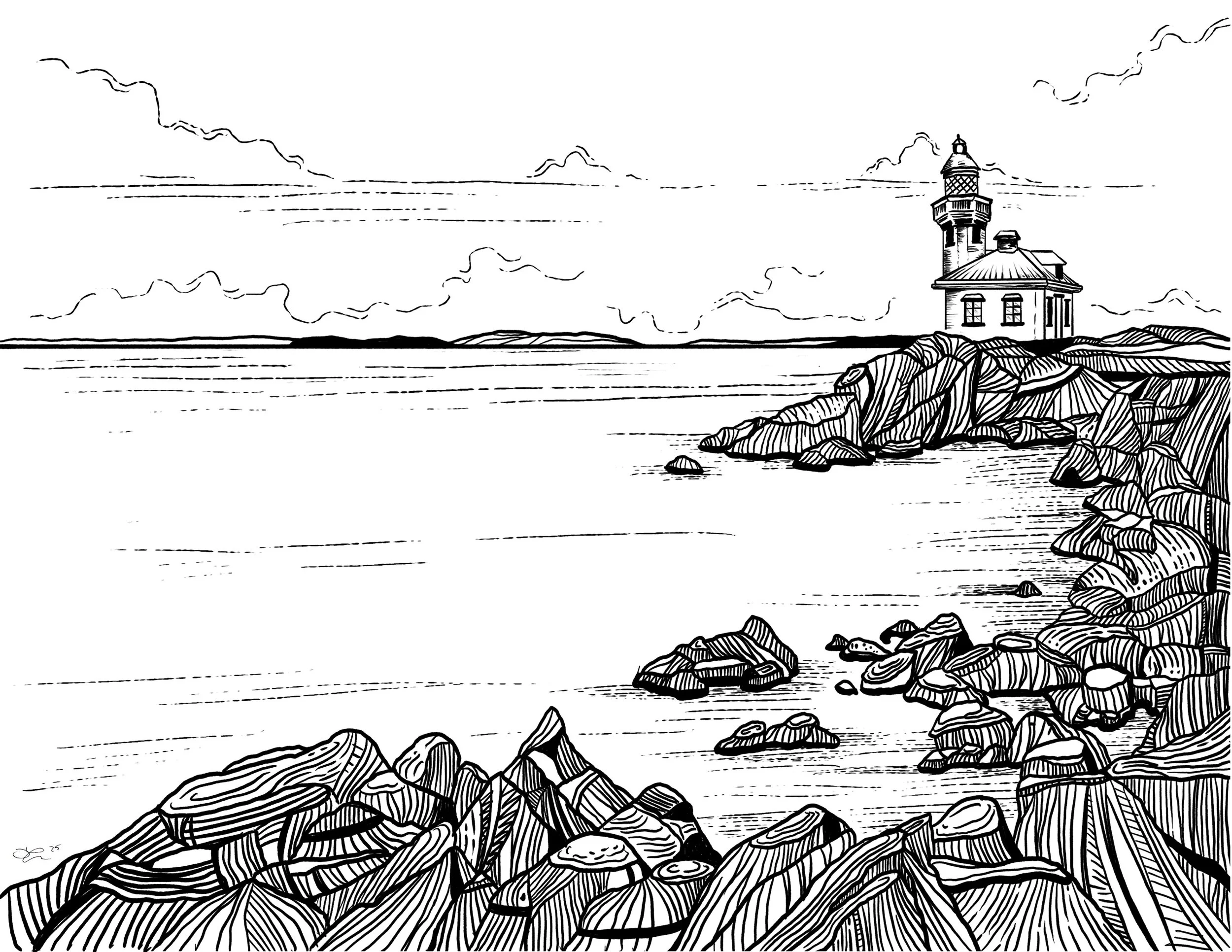 Lime Kiln Light House, San Juan Island, Wa