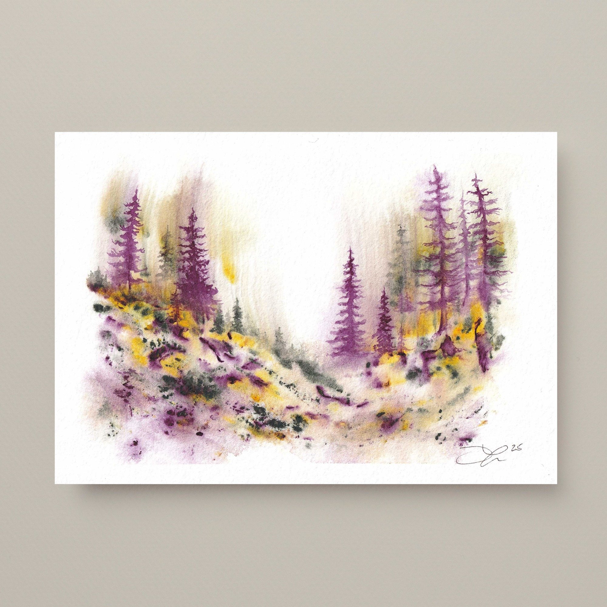 Landscape study no.1 5x7"  giclee  print