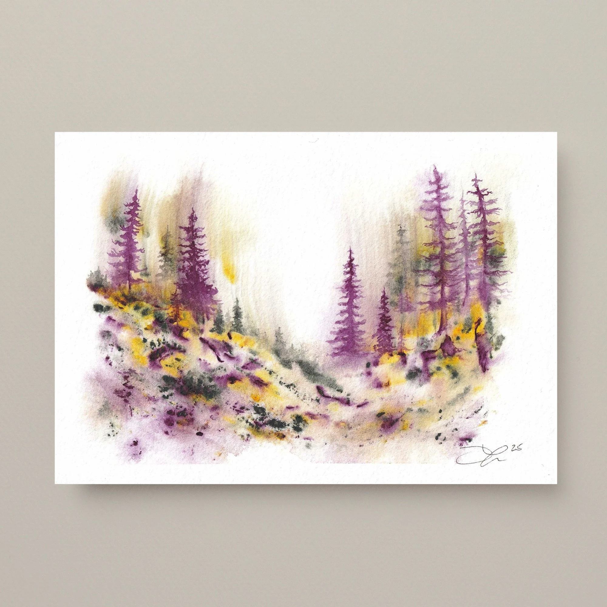 Landscape study no. 1 5x7"  giclee  print