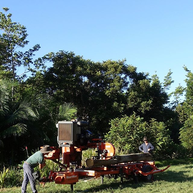 #lunedesang open day with The Quality Timber Traders Organization Woodfest farm tour...the sawmill in action!