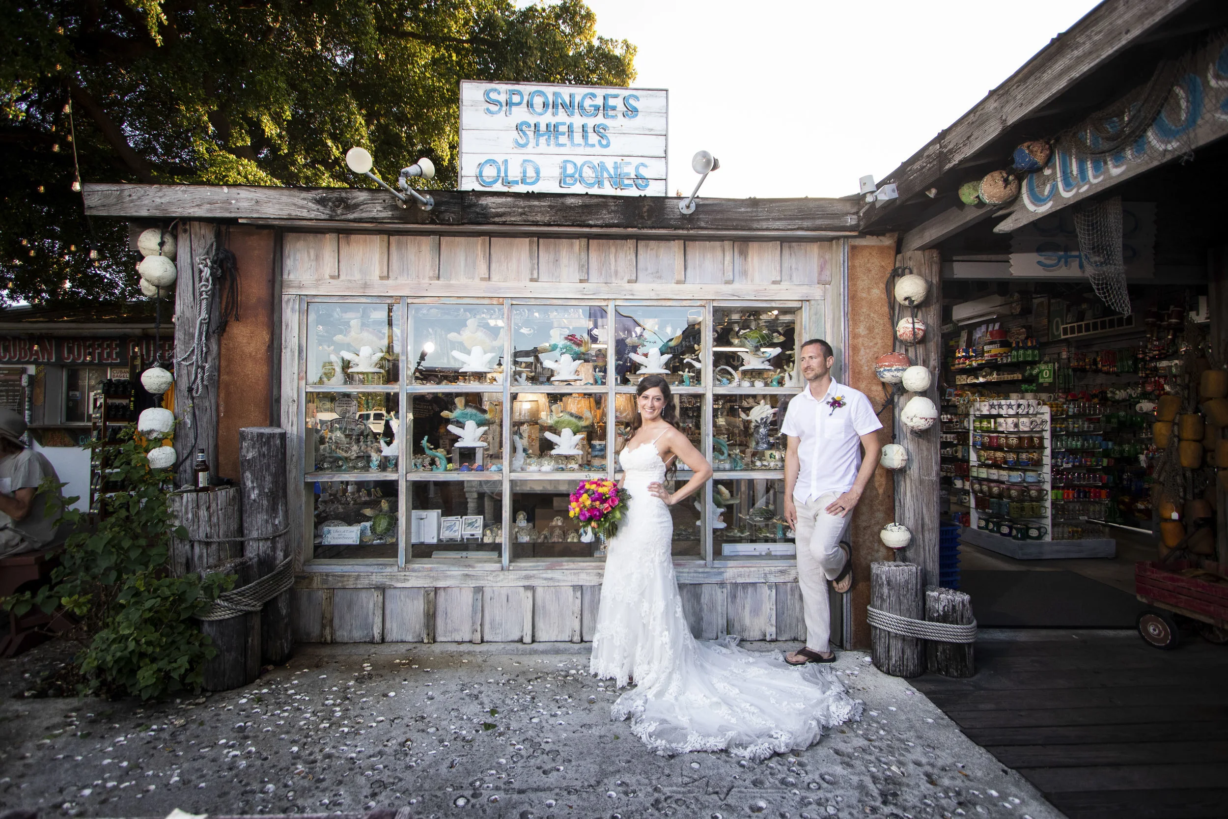 Key West photographer stops at Sponge Market in Key West for pictures