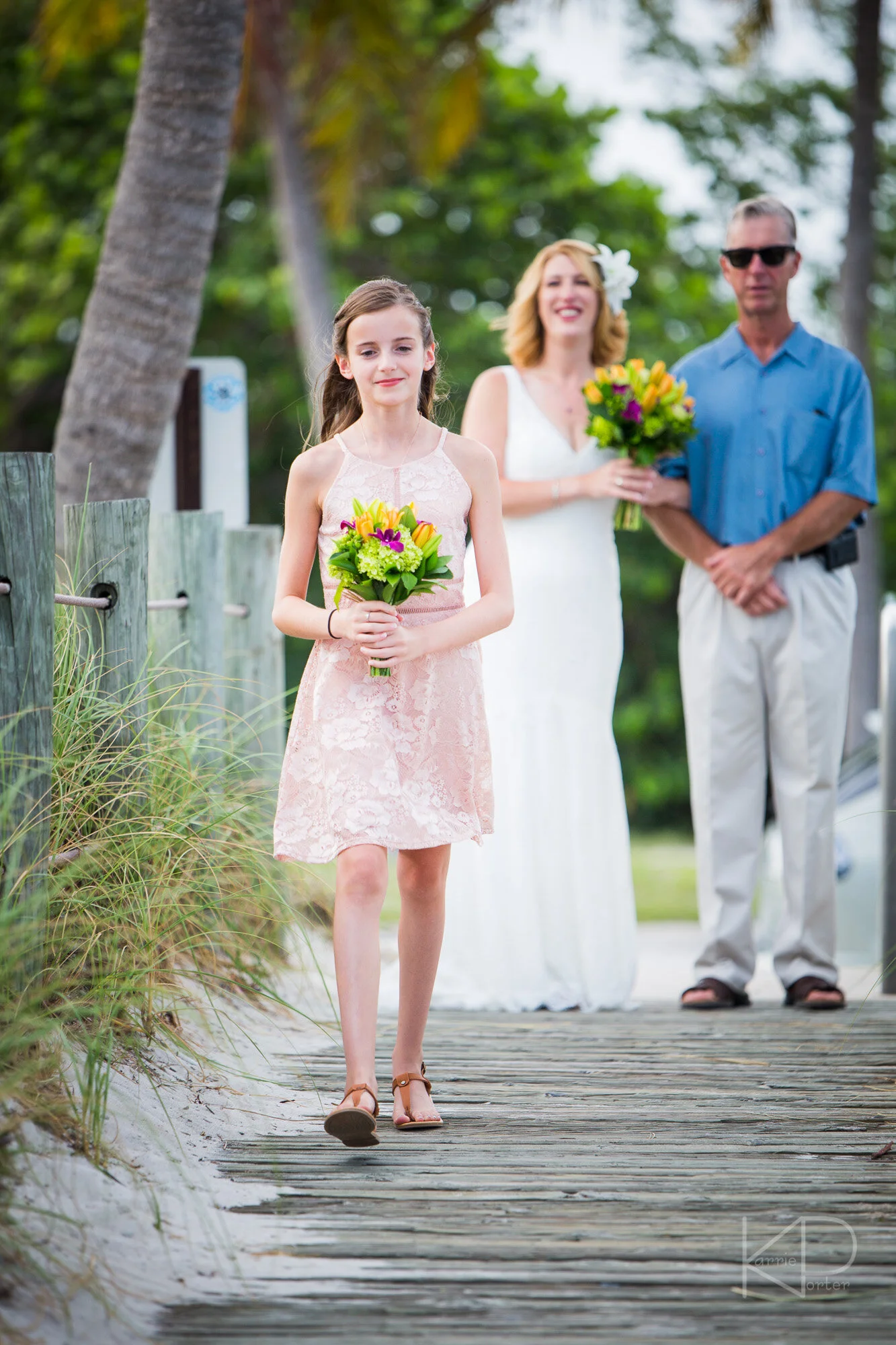 Bride makeup and lashes before Key West wedding