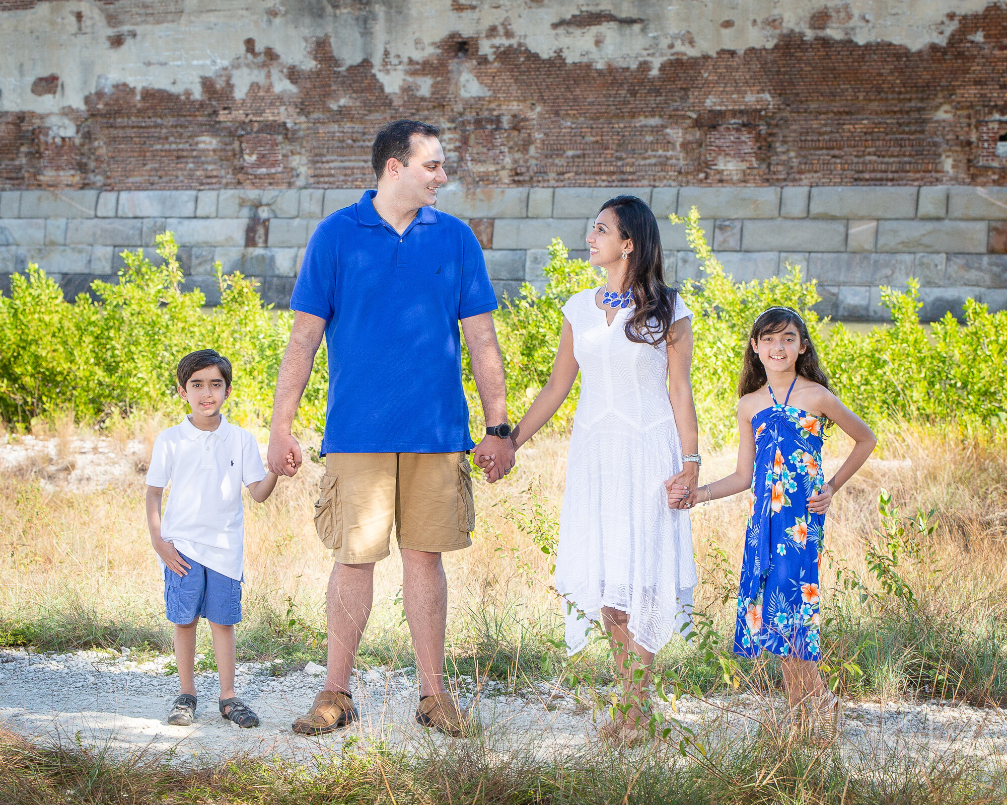  Key West family portrait at Fort Zachary Taylor State Park 
