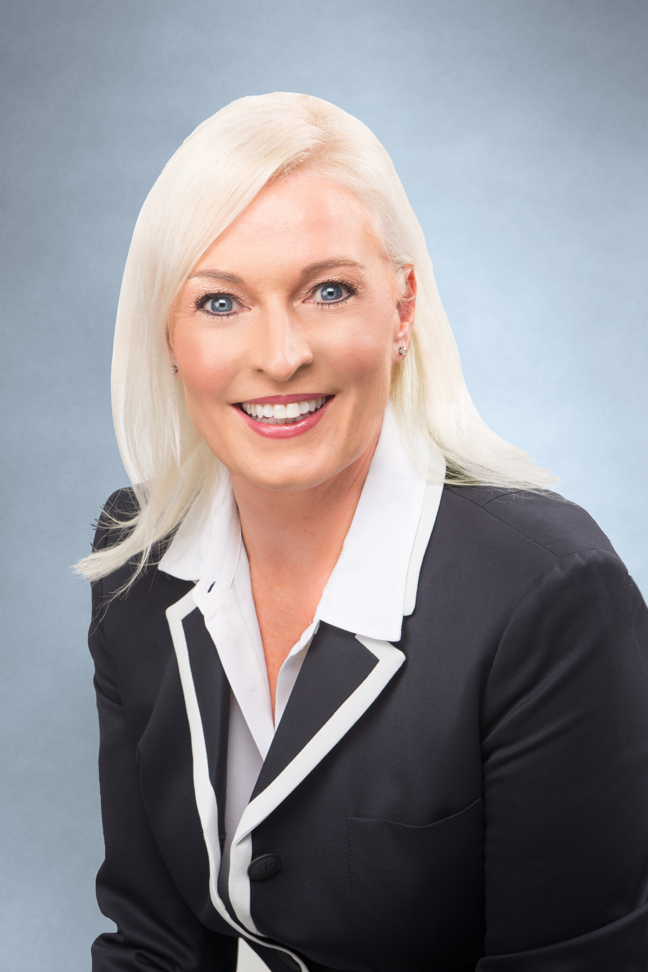 Retouching mature Realtor headshot - after