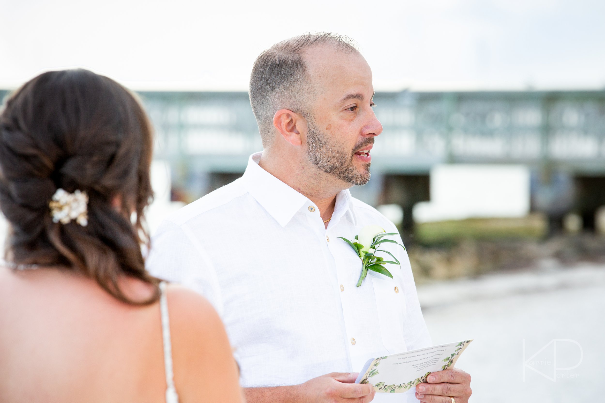  Destination vow renewal wedding anniversary at the Casa Marina Resort in Key West by photographer Karrie Porter 