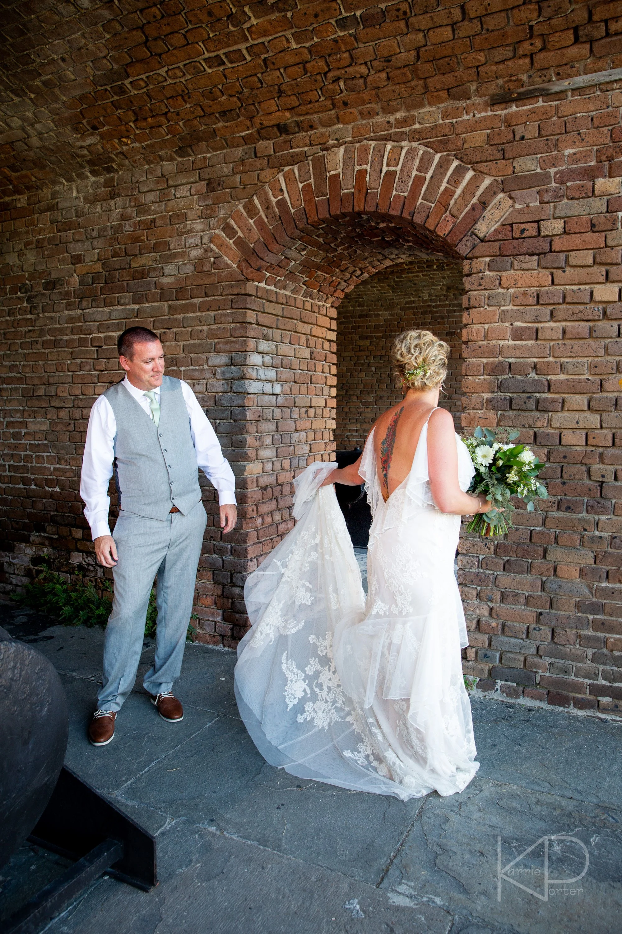 016-BLOG_Corbishley--Wedding-beach wedding, bride, covid reschedule, destination wedding, first look, fort zachary taylor, groom, key west wedding.jpg