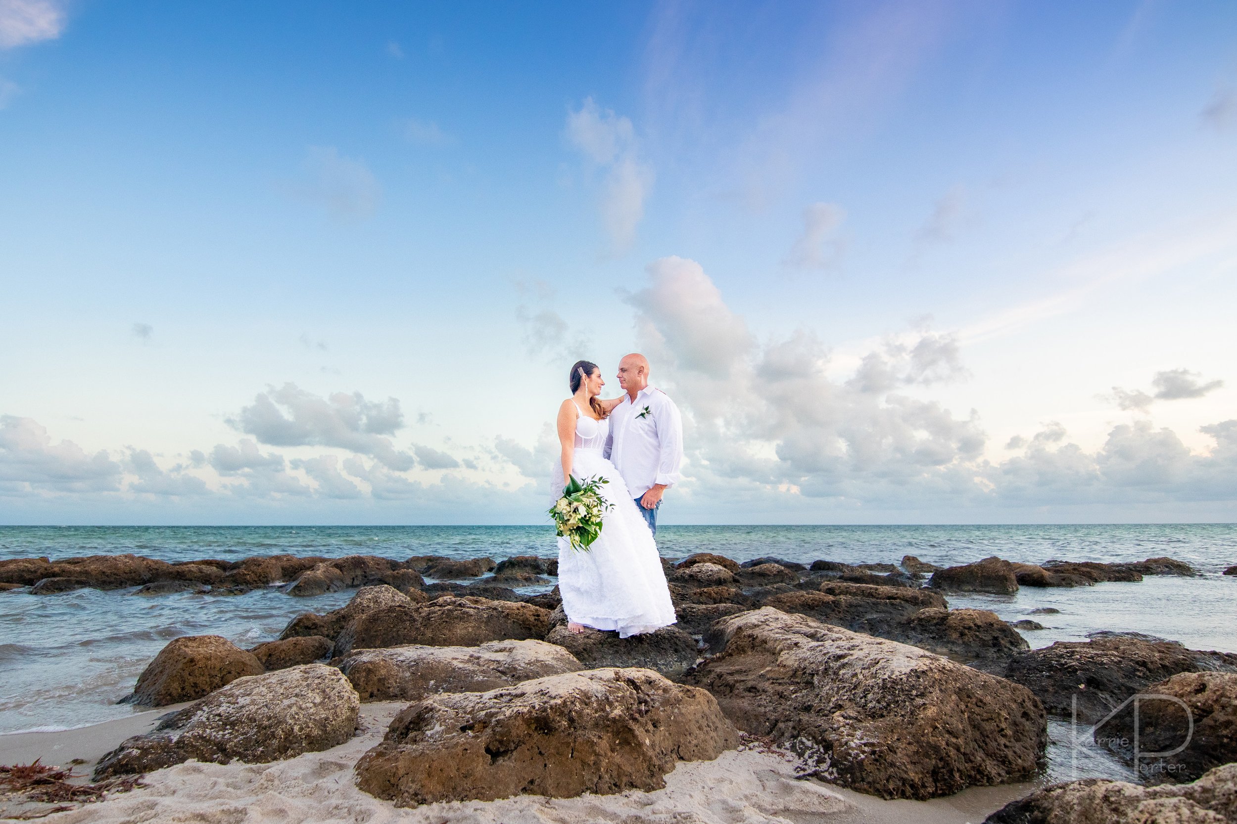  Wedding session captured in Key West by Karrie Porter Photography at Higgs Beach 