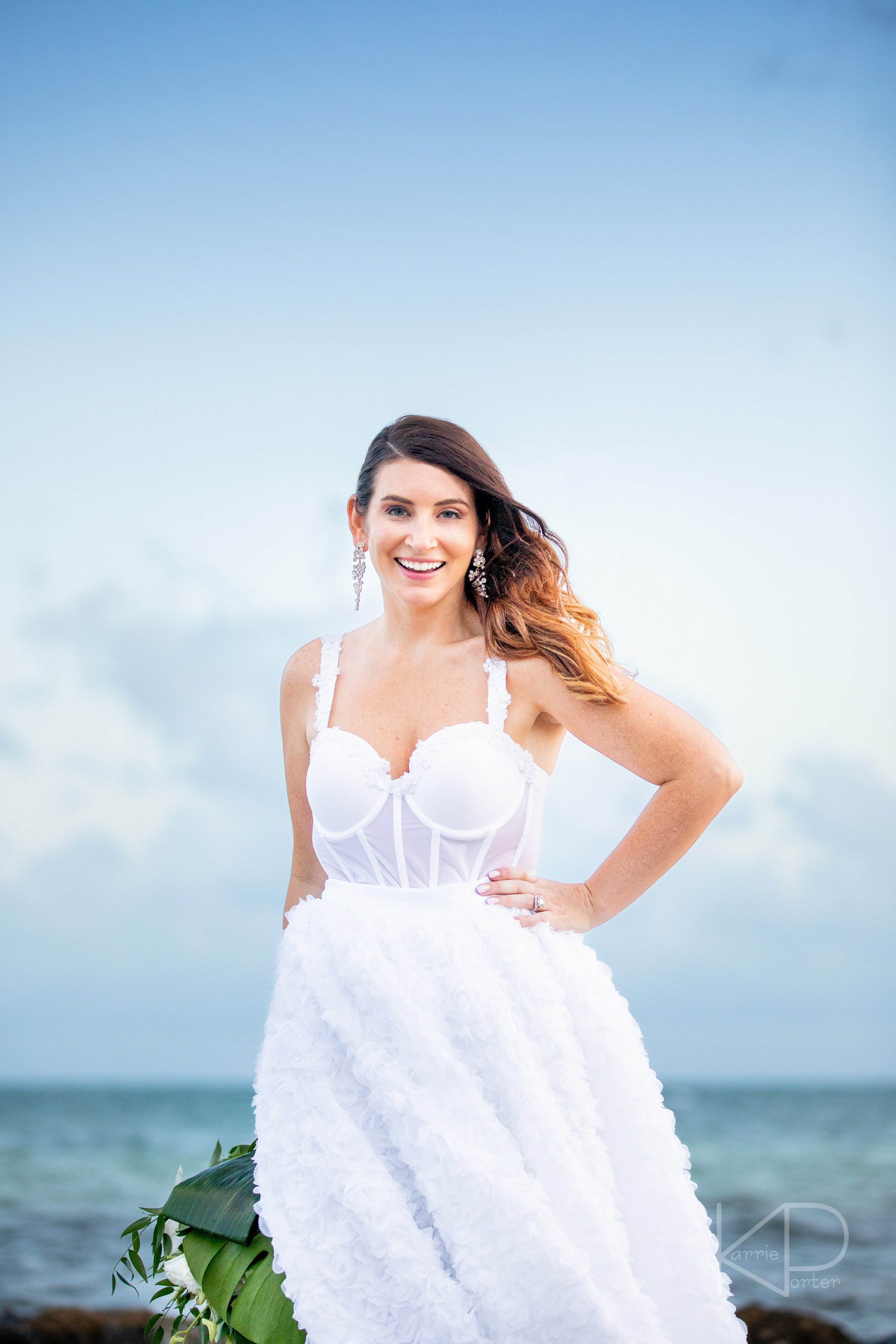  Wedding session captured in Key West by Karrie Porter Photography at Higgs Beach 